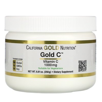 California Gold Nutrition Gold Vitamin C 250 грам (250 порций) 587735263 фото