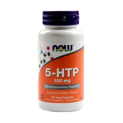 NOW 5-HTP 100 mg 60 капсул, 5-гидрокситриптофан 408863386 фото