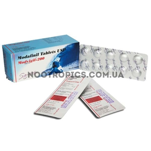 HAB Pharma Modvigil-200 10 таблеток (Модафініл) Modvigil10 фото