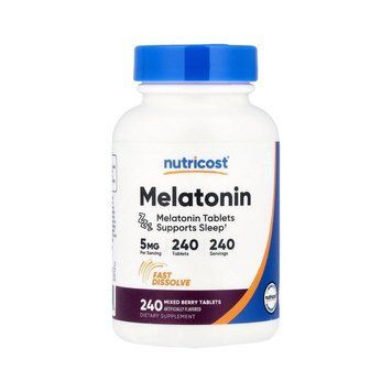 Nutricost Melatonin 5 мг, 240 швидкорозчинних таблеток SX3047335073 фото