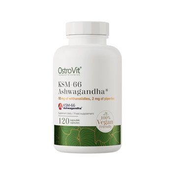 OstroVit KSM-66 Ashwagandha (VEGAN), 120 капсул SX3147207103 фото