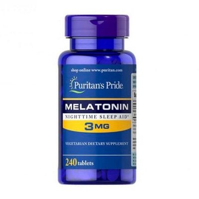 Puritan's Pride Melatonin 3 mg 240 таблеток 408903479 фото