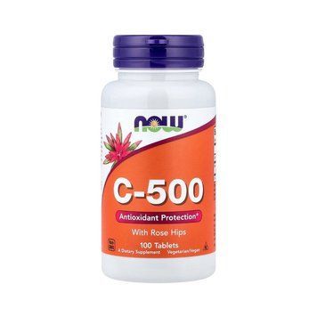 NOW Foods C-500 з шипшиною, 100 таблеток SX3147206787 фото