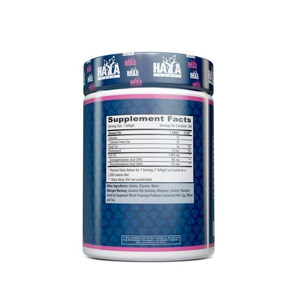 Haya Labs Omega 3 1000 мг, 500 м'яких капсул SX3147206735 фото