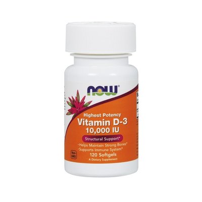 NOW Vitamin D-3 (10000 IU) 120 капсул 586797153 фото