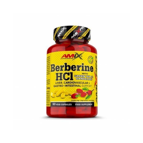 AmixPro Berberine HCl з зеленим чаєм та кульбабою, 60 веган капсул SX3147175289 фото