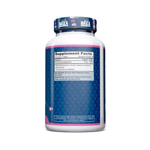 Haya Labs Chelated Iron 15 мг, 90 капсул SX3147175451 фото