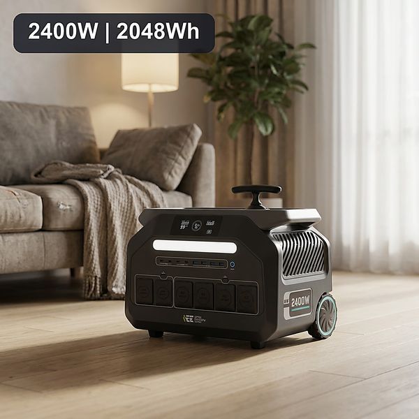 Зарядна станція IEETek P2400 IEE, 2400 Вт, 2048 Вт&middot;год, LiFePO4 ZS-007 фото