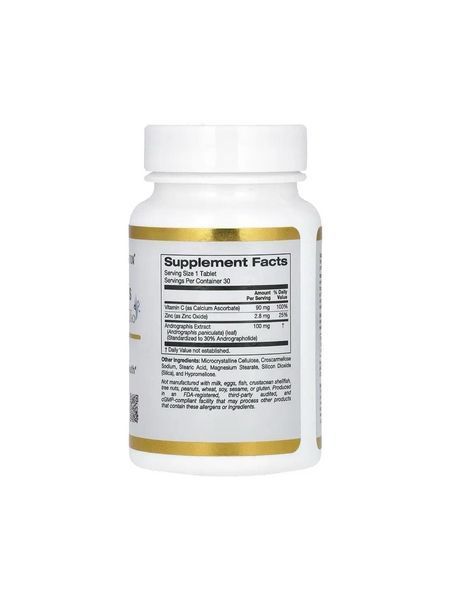 California Gold Nutrition Andrographis Immune AP-Bio, 30 таблеток SX2595901297 фото