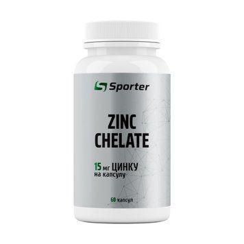 Sporter Zinc Chelate 15 мг, 60 капсул SX3147207242 фото