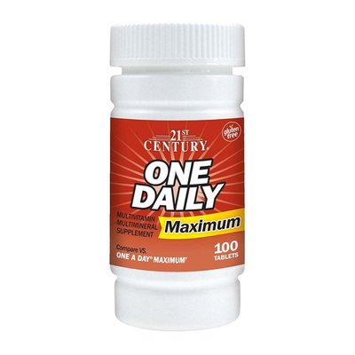 Вітаміни 21st Century One Daily Maximum 100 таблеток (100 порцій) 384848007 фото