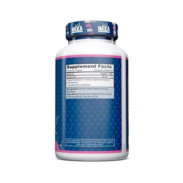 Haya Labs High Potency Co-Q10 100 мг, 60 капсул SX3147206728 фото