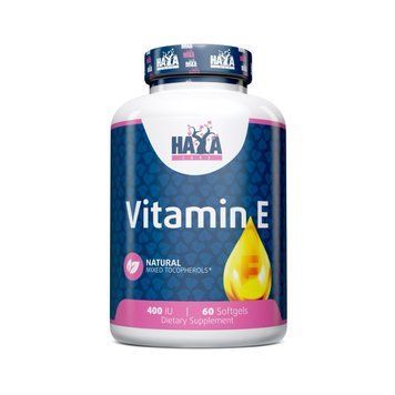 Haya Labs Vitamin E Mixed Tocopherols 400 IU, 60 мягких капсул SX3147175466 фото